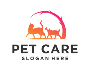 Logo about Pet on white background. created using the CorelDraw application.