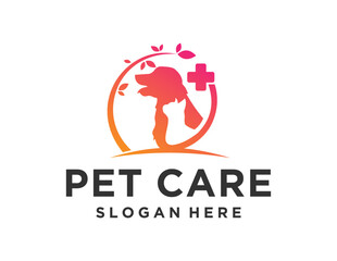 Logo about Pet on white background. created using the CorelDraw application.