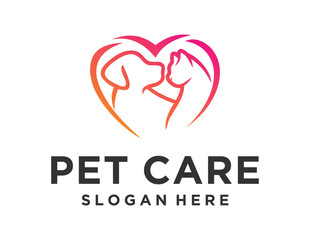 Logo about Pet on white background. created using the CorelDraw application.