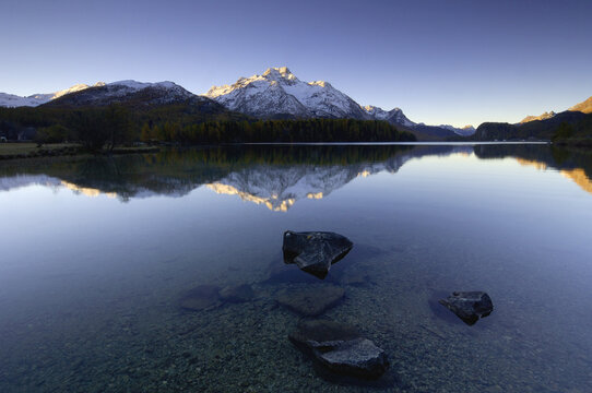 Lake Silser, Engadin, Switzerland