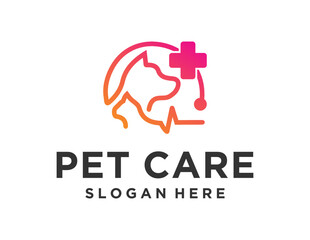 Logo about Pet on white background. created using the CorelDraw application.