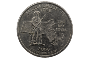 Massachusetts State Quarter, 50 state Quarter 1788 - 2000