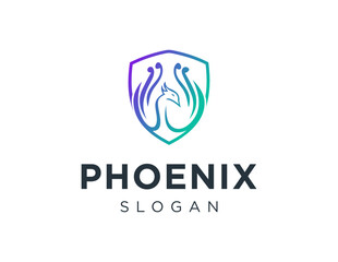 Logo about Phoenix on white background. created using the CorelDraw application.
