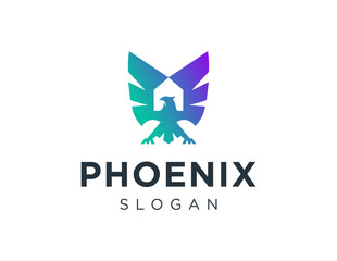 Logo about Phoenix on white background. created using the CorelDraw application.