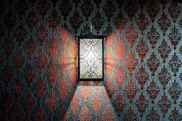 Retro Lamp, Red and Grey, Cool