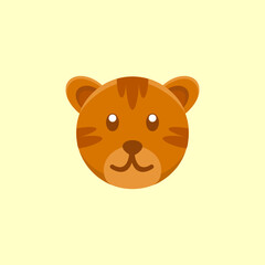 Cute Tiger Logo Design