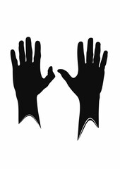 hands silhouettes