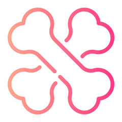 bone gradient icon