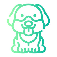 dog gradient icon