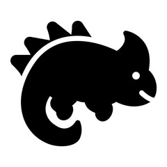 chameleon glyph icon
