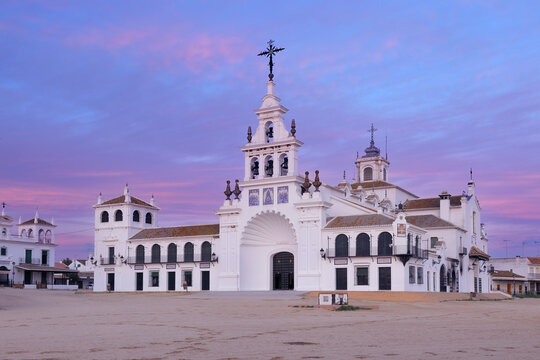 Ermita del Rocio, El Rocio, Huelva Province, Costa de la Luz, Andalusia, Spain
