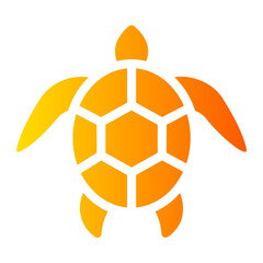Obraz premium turtle gradient icon