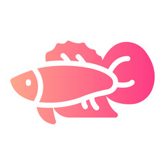 betta fish gradient icon
