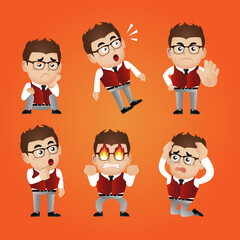 Fototapeta premium businessman set