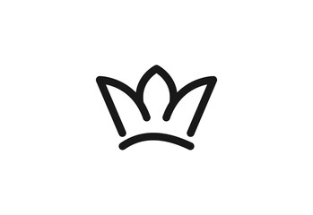 Crown icon vector illustration sign.