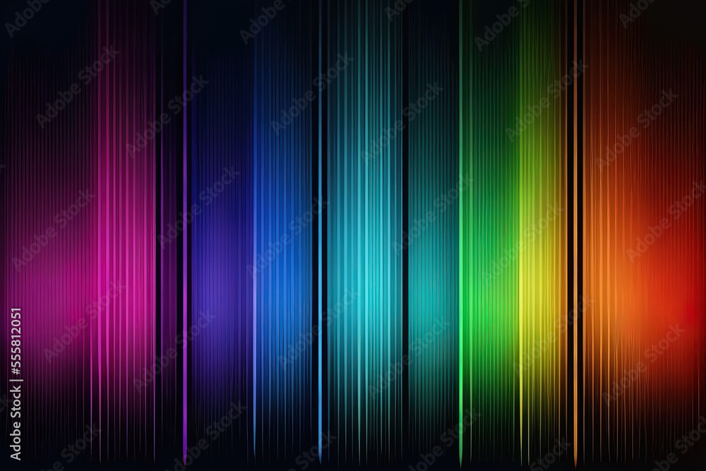 Poster rainbow linear gradient vertical background color. generative ai