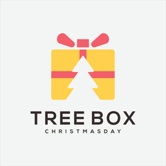 tree box vector logo design template icon