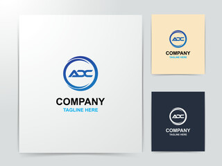 modern design adc logo template