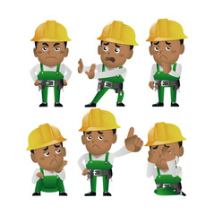People Set - Profession - Worker. builder