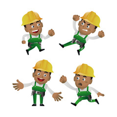 People Set - Profession - Worker. builder