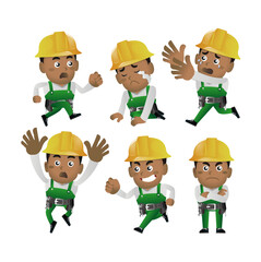 People Set - Profession - Worker. builder