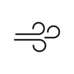 Wind icon vector logo design template illustration