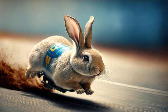 rabbit racing quickly to Wonderland. Generative AI