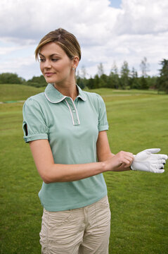Woman on the Golf Course, Burlington, Ontario, Canada