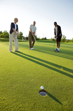Group of People Playing Golf, Burlington, Ontario, Canada