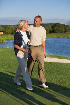 Couple on Golf Course, Burlington, Ontario, Canada
