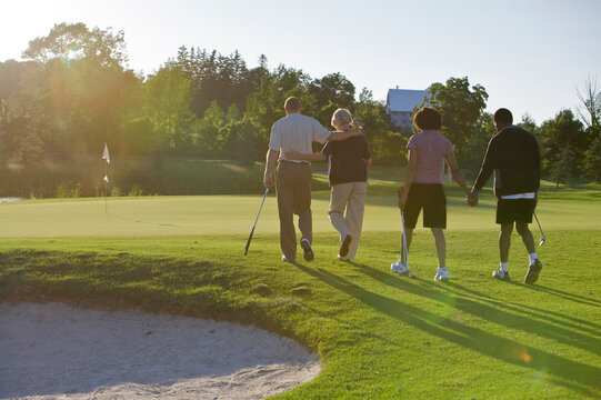 People on Golf Course, Burlington, Ontario, Canada