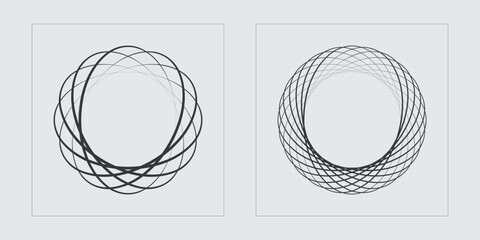 Vector set of Y2K. Trendy geometric postmodern figures. For modern T-shirts designed. Futuristic. Vector illustration