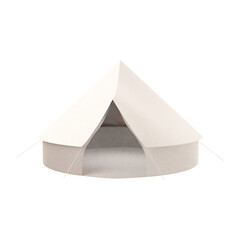 Camping tent 3d rendering illustration