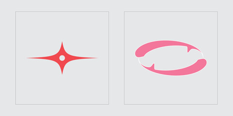 Set of Y2K style vectors of objects. Retro futuristic graphic ornaments. Objects in y2k style. Isolated on black background. Vector illustration