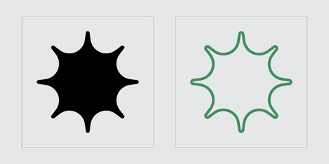 Vector Graphic Assets Set. Large set of retro objects for design. Templates for notes, posters. Isolated on black background. Vector illustration