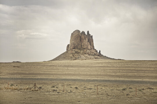 Ford Butte from Highway 491, between Newcomb and Little Water, New Mexico, USA
