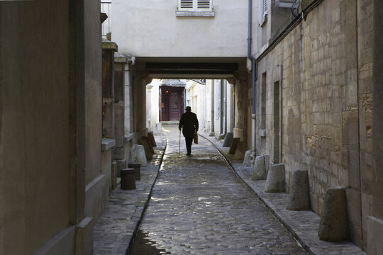 Man Walking Alone, Paris, France