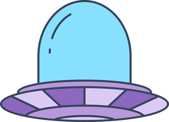 flying saucer and ufo icon