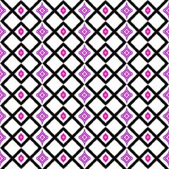 Fototapeta premium Draw black and pink lines with white background, Design, Fabric pattern, Pattern for use as background.