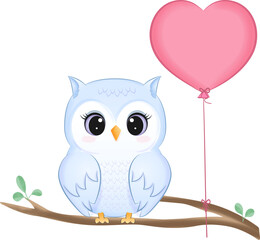 Cute Owl valentine's day