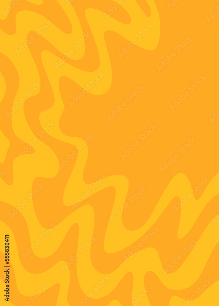 Poster abstract background with cute wavy line pattern and with some copy space area