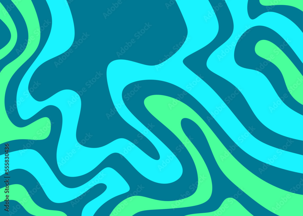 Poster abstract background with colorful wavy line pattern
