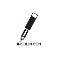 insuline pen icon , medical icon
