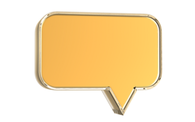 yellow speech bubble