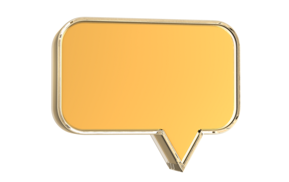 yellow speech bubble
