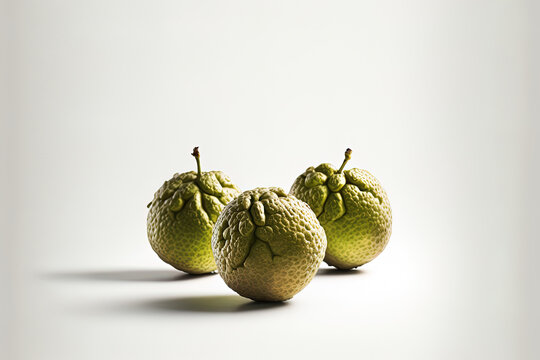 Isolated raw chanos on a white backdrop. Generative AI