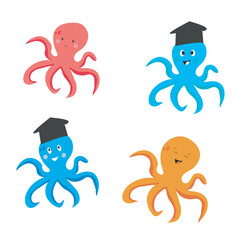 Mermaid octopus vector