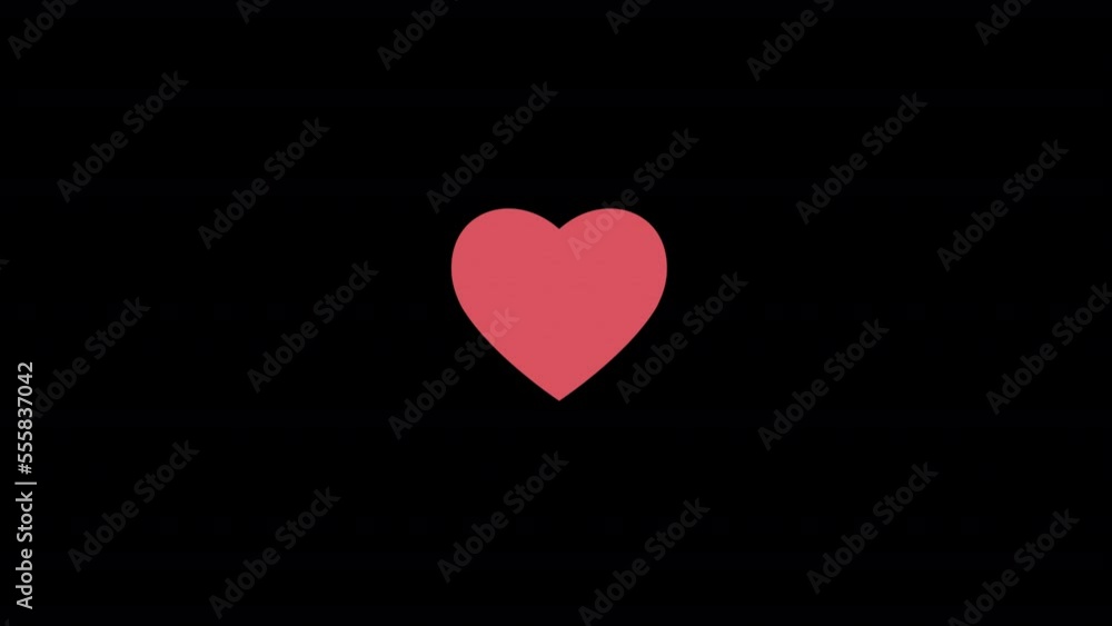 Poster animated heartbeat rate element. health issue. flat cartoon style hd video footage. panic attack dur