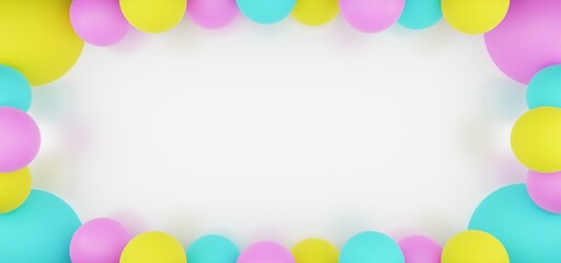 3d rendering sphere colorful white background wallpaper