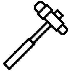 REFLEX HAMMER line icon